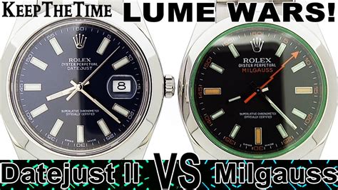 Rolex Milgauss vs Datejust II 